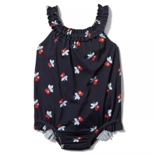Janie and Jack Cherry Ruffle Swimsuit C0060